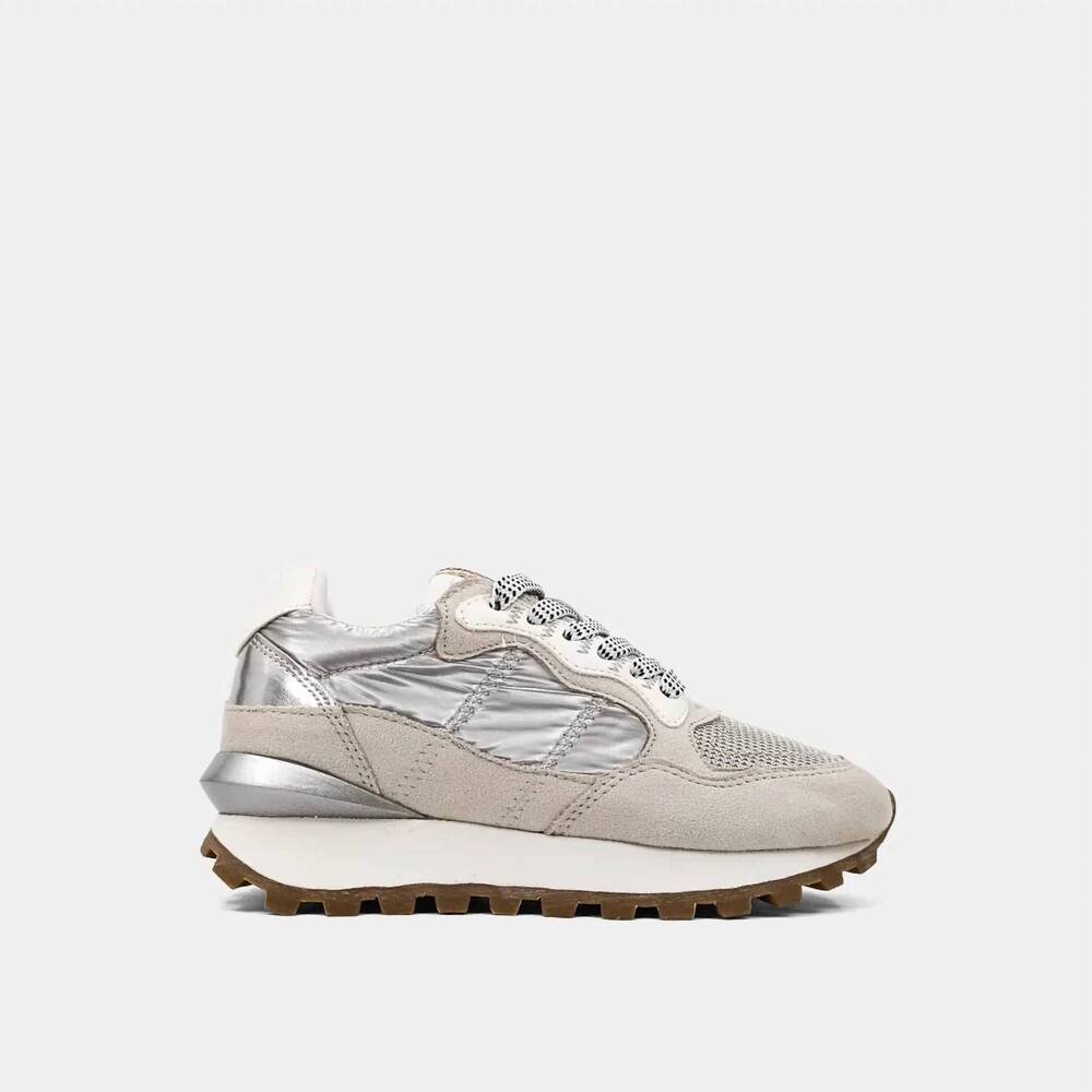 NEW SHU SHOP girls phoebe mini sneaker in pewter